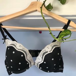 Black polka dot Tommy Hilfiger bra